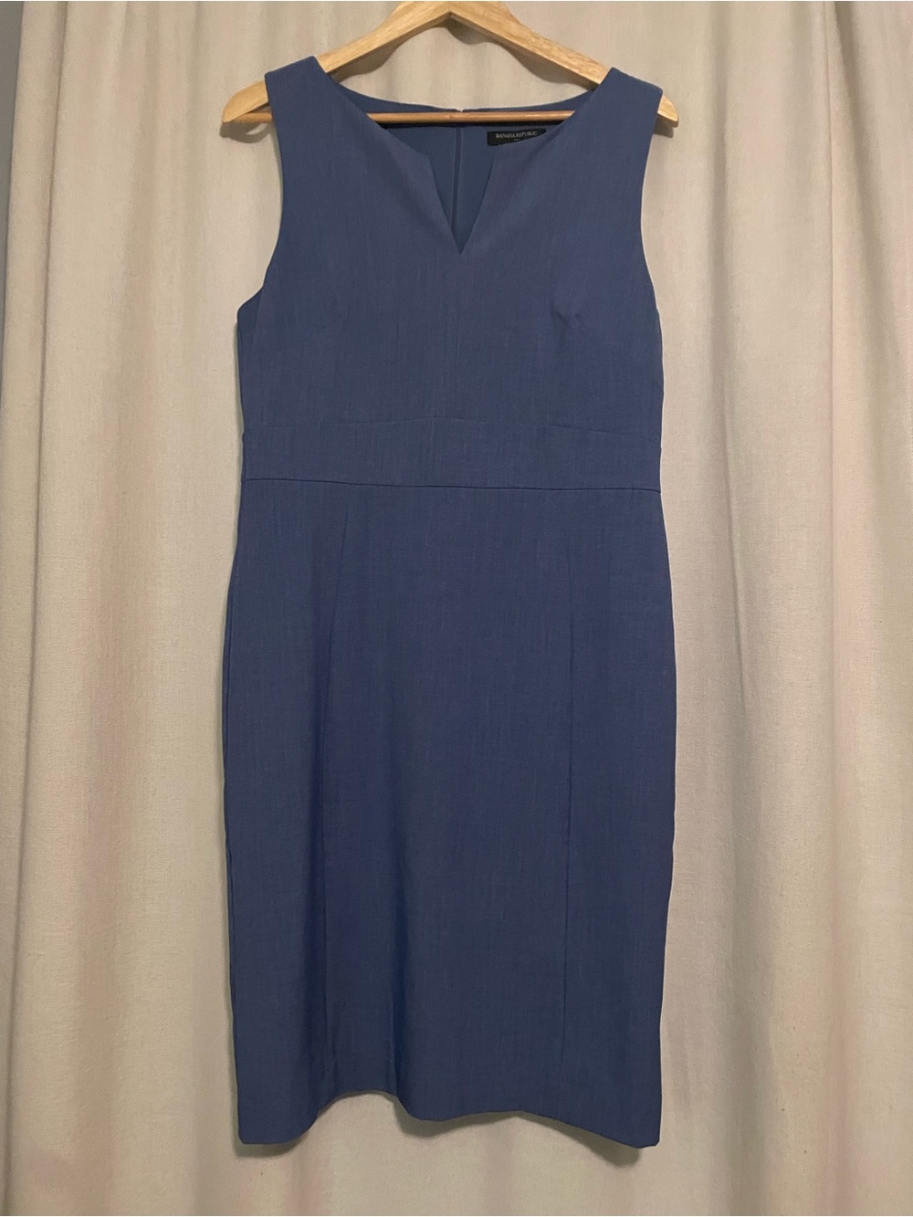 Banana Republic Blue Sheath Dress, Size 12